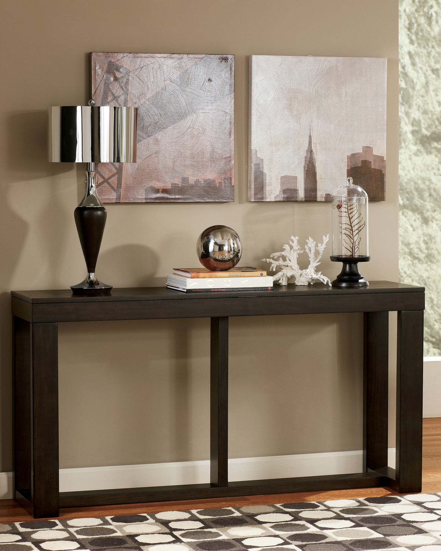 Cassel Furniture Outlet - Ashley Furniture - Watson Sofa/Console Table - Sofa Table / Dark Brown - T481-4