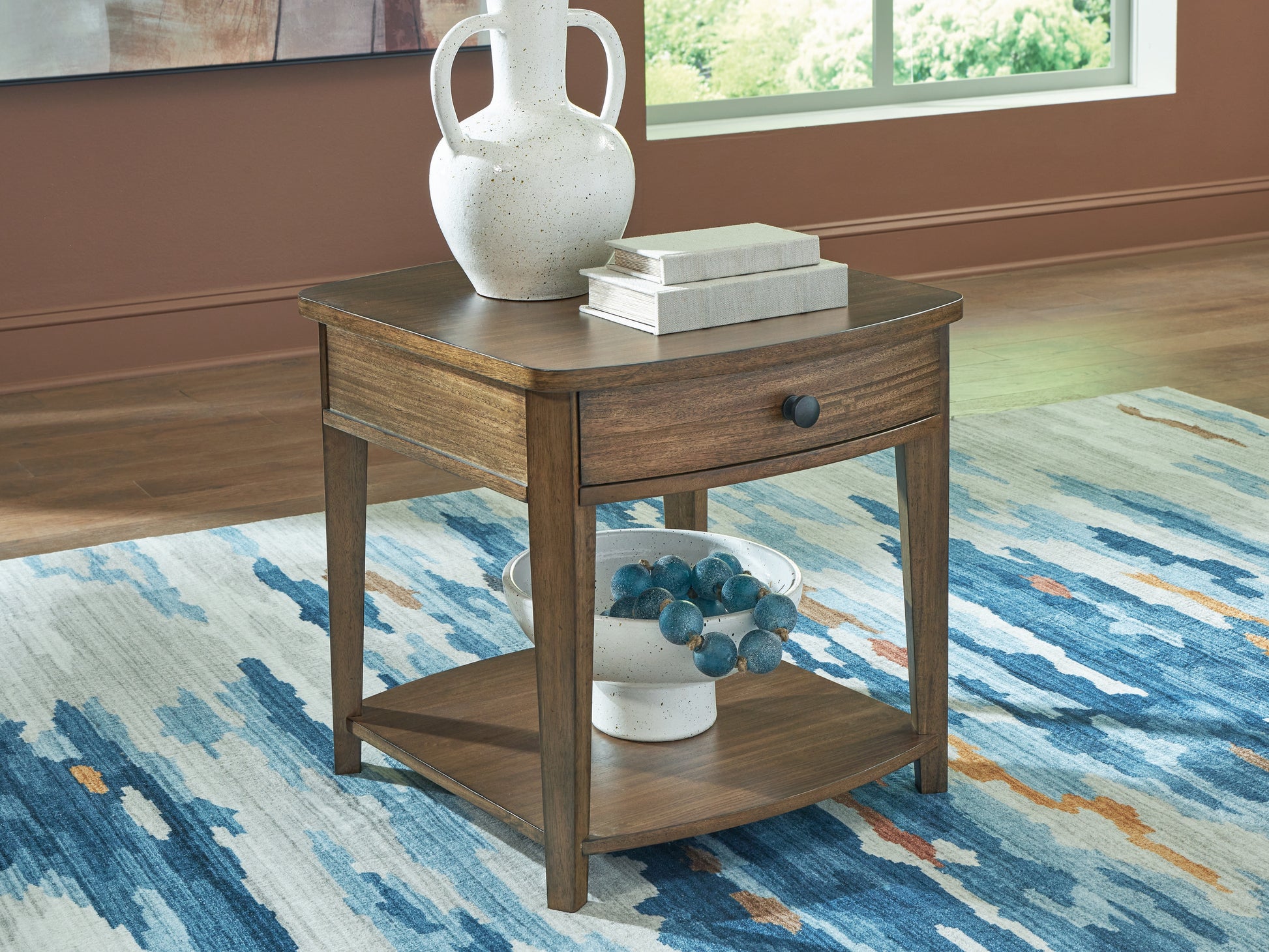 Cassel Furniture Outlet - Ashley Furniture - Burkbyer End Table - Rectangular End Table / Brown - T513-3