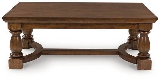 Cassel Furniture Outlet - Ashley Furniture - Sturlayne Coffee Table - Rectangular Cocktail Table / Brown - T609-1
