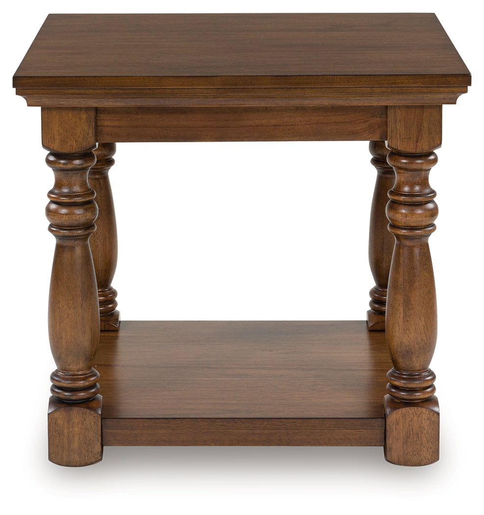Cassel Furniture Outlet - Ashley Furniture - Sturlayne End Table - Rectangular End Table / Brown - T609-3