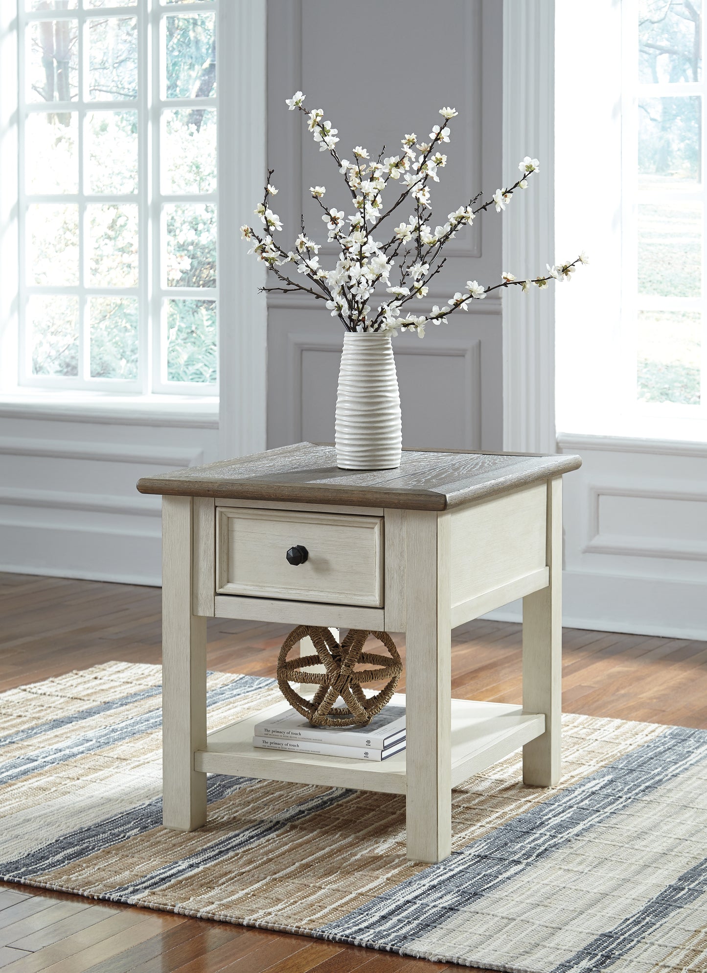 Cassel Furniture Outlet - Ashley Furniture - Bolanburg End Table - Rectangular End Table / Two-tone - T637-3