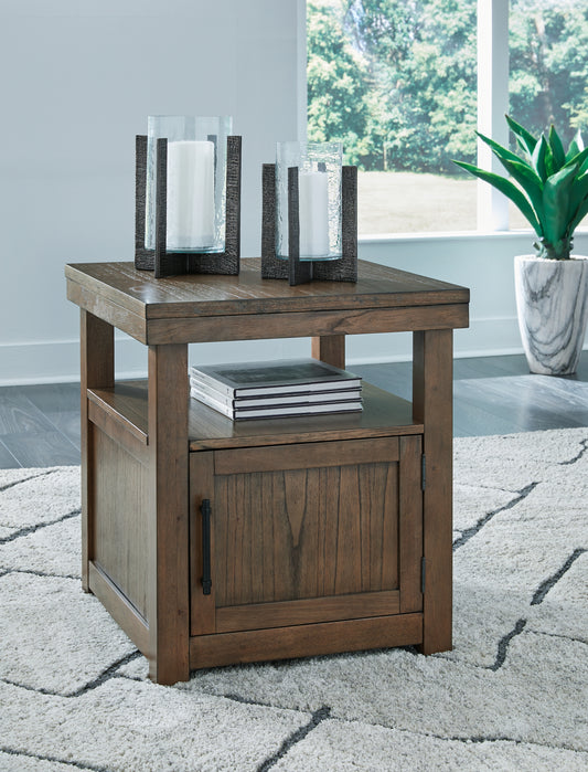 Cassel Furniture Outlet - Ashley Furniture - Boardernest End Table - Rectangular End Table / Brown - T738-3