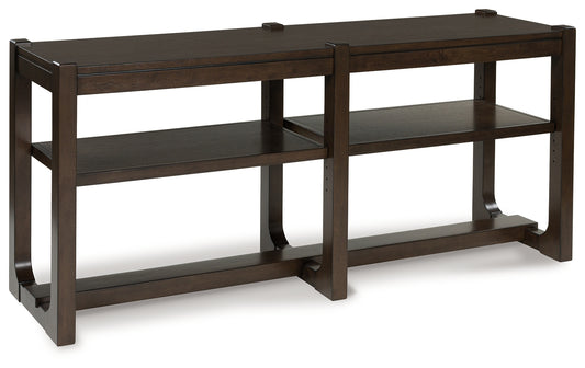 Cassel Furniture Outlet - Ashley Furniture - Breckington Sofa Table - Sofa Table / Dark Brown - T856-4