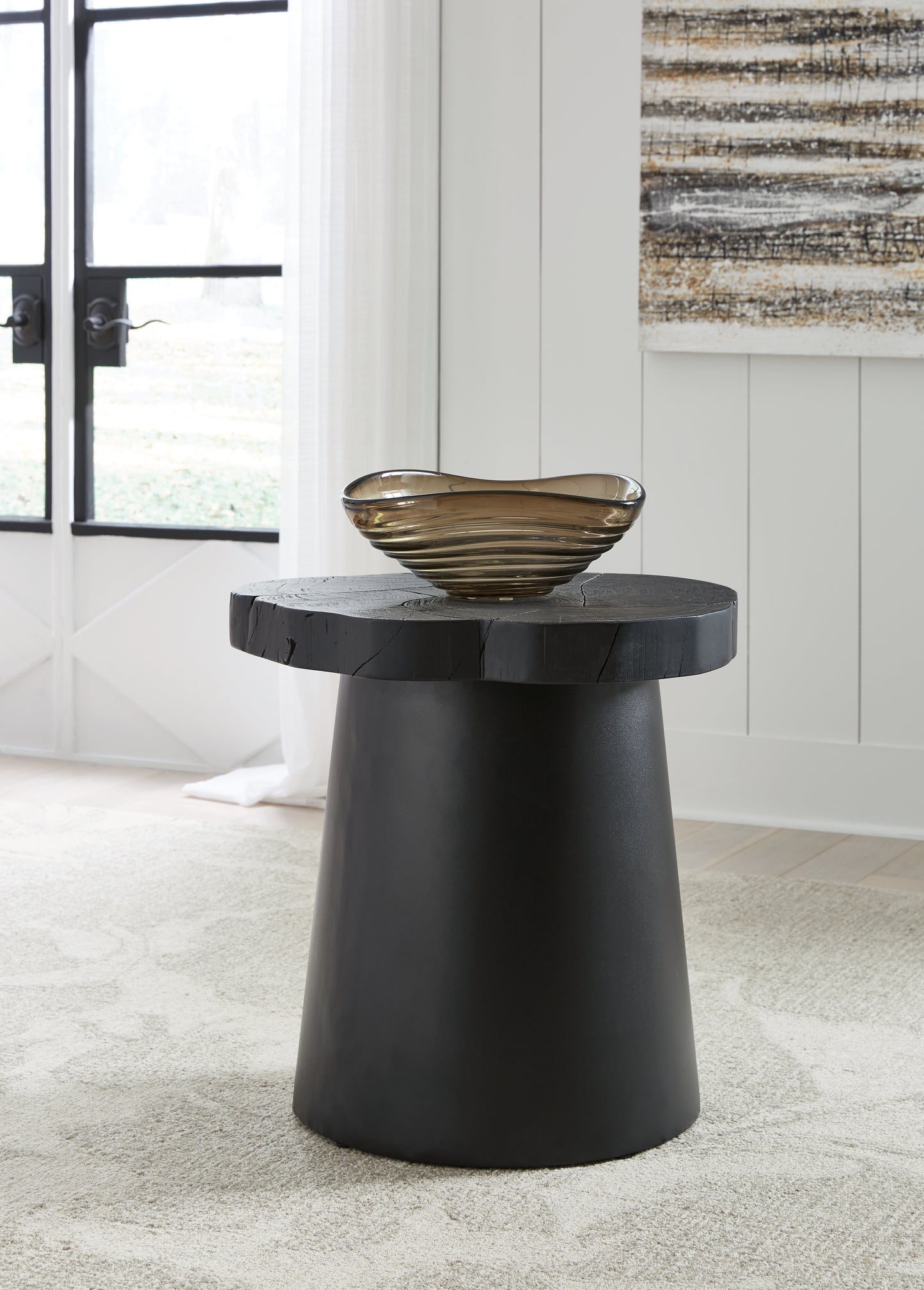 Cassel Furniture Outlet - Ashley Furniture - Wimbell End Table - Round End Table / Black - T970-6