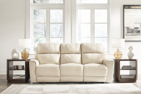 Cassel Furniture Outlet - Ashley Furniture - Dahlmoore Living Room - Reclining Power Sofa / Almond - U1320087