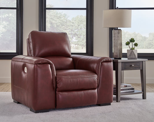 Cassel Furniture Outlet - Ashley Furniture - Alessandro Living Room - PWR REC Loveseat/CON/ADJ HDRST / Garnet - U2550118