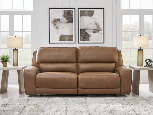 Cassel Furniture Outlet - Ashley Furniture - DeepWakes Living Room - 2 Seat PWR REC Sofa ADJ HDREST / Caramel - PCU6260647