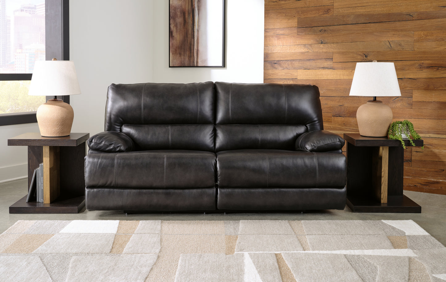 Cassel Furniture Outlet - Ashley Furniture - Mountainous Living Room - 2 Seat PWR REC Sofa ADJ HDREST / Eclipse - U6580147