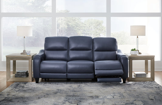 Cassel Furniture Outlet - Ashley Furniture - Mercomatic Living Room - PWR Recliner/ADJ Headrest / Ocean - U7531113
