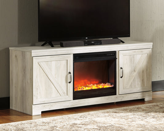 Cassel Furniture Outlet - Ashley Furniture - Bellaby 63" TV Stand with Fireplace - 63" TV Stand with Fireplace / Whitewash - W331W4
