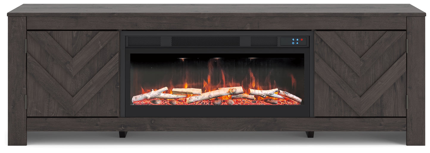 Cayboni 71" TV Stand with Electric Fireplace