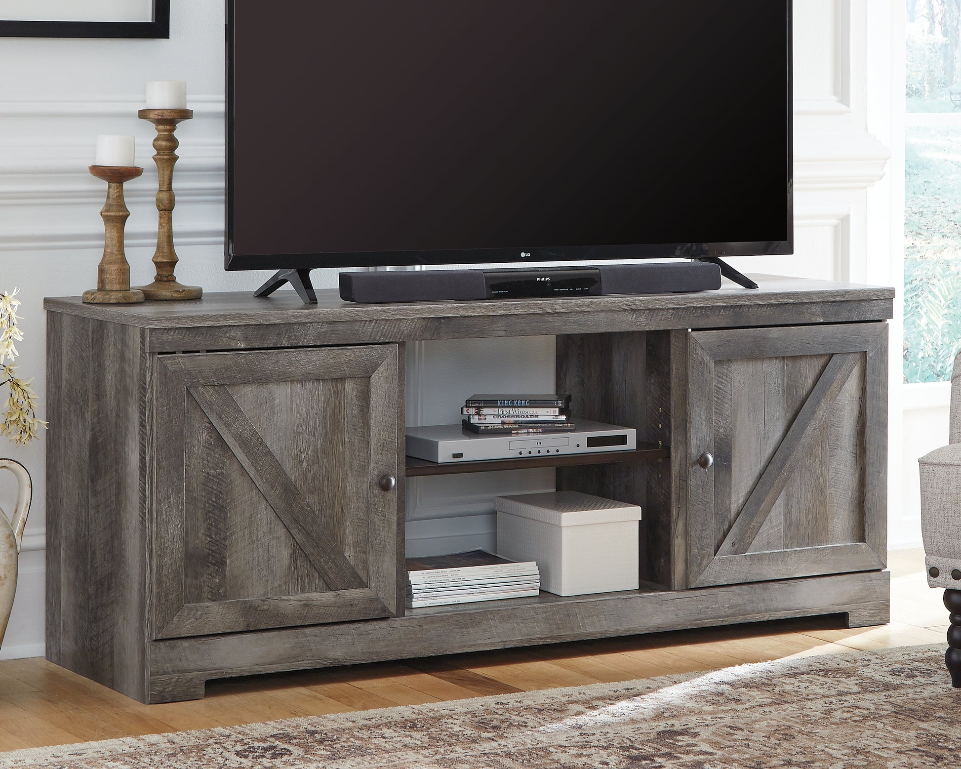 Cassel Furniture Outlet - Ashley Furniture - Wynnlow TV Stand - 63" / Gray - W440-68