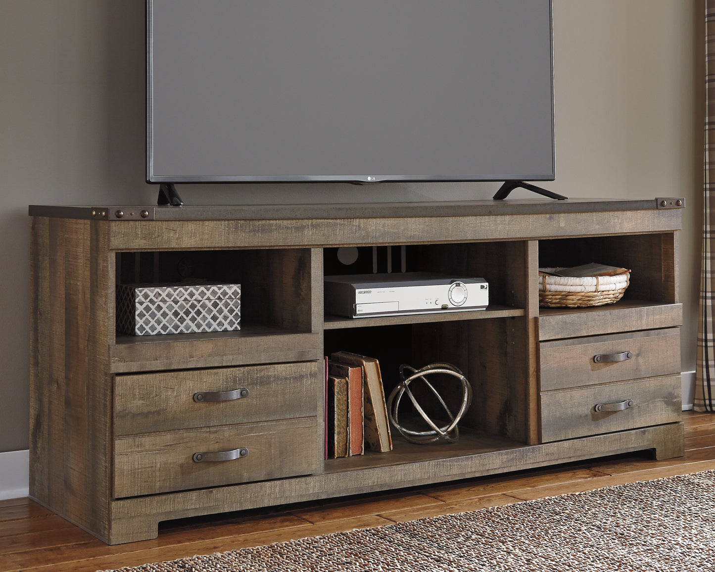 Cassel Furniture Outlet - Ashley Furniture - Trinell TV Stand - 63" / Brown - W446-68