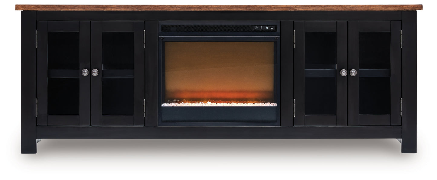Wildenauer 76" TV Stand with Electric Fireplace