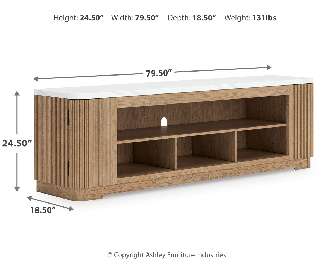 Camdill 80" TV Stand