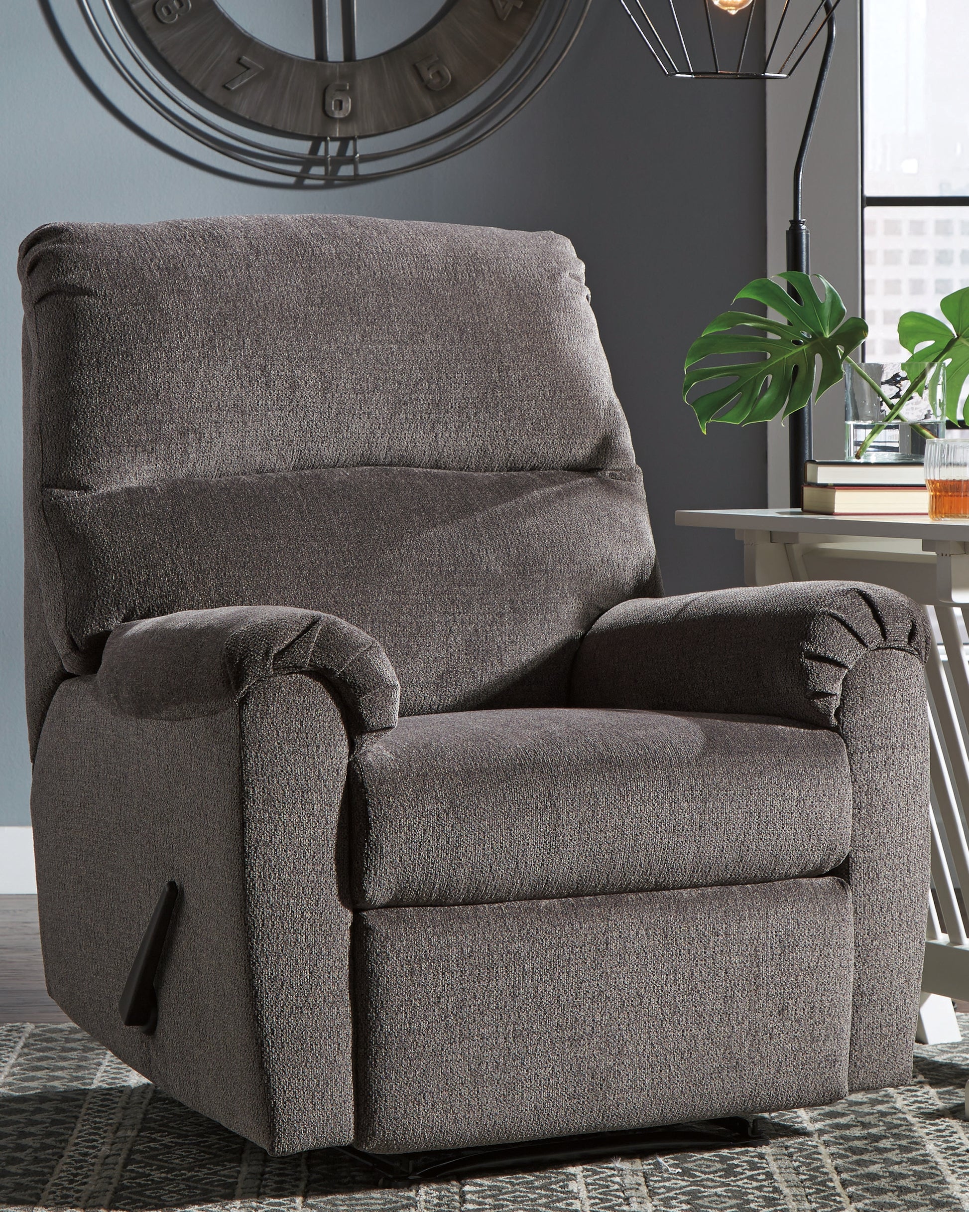 Cassel Furniture Outlet - Ashley Furniture - Nerviano Living Room - Zero Wall Recliner / Gray - 1080329