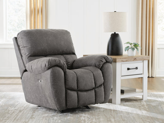 Cassel Furniture Outlet - Ashley Furniture - Bakerstein Living Room - PWR Rocker REC/ADJ Headrest - PC1250398