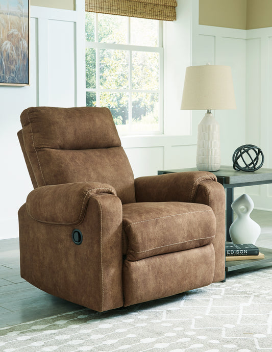Cassel Furniture Outlet - Ashley Furniture - Edenwold Living Room - DBL Rec Loveseat w/Console / Brindle - 1380594