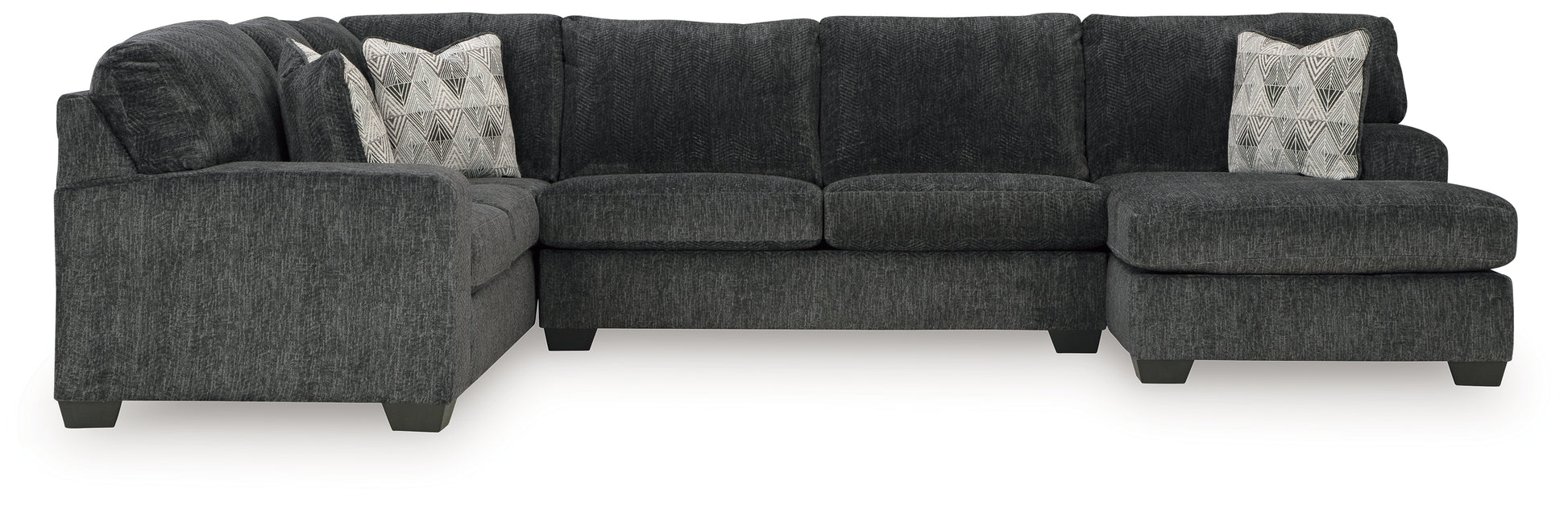 Cassel Furniture Outlet - Ashley Furniture - Hollyview Sectional - LAF 3-Piece Sectional with Chaise / Shadow - 15205S1