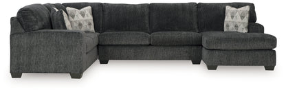 Cassel Furniture Outlet - Ashley Furniture - Hollyview Sectional - LAF 3-Piece Sectional with Chaise / Shadow - 15205S1