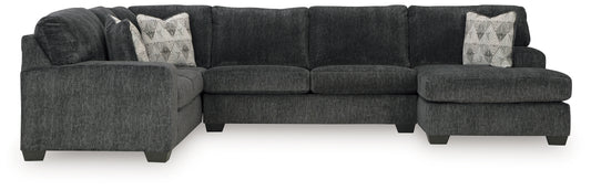 Cassel Furniture Outlet - Ashley Furniture - Hollyview Sectional - LAF 3-Piece Sectional with Chaise / Shadow - 15205S1