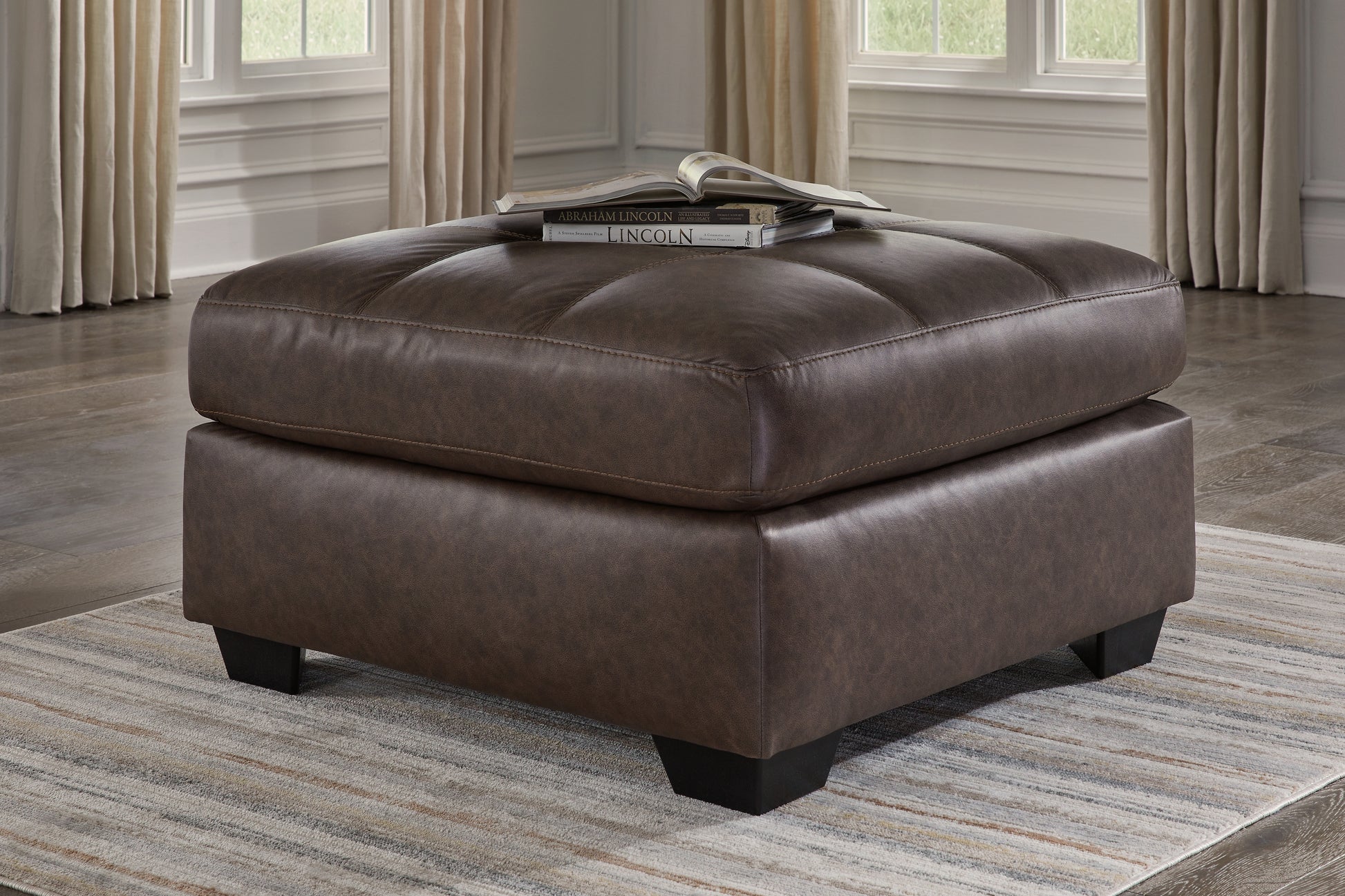 Cassel Furniture Outlet - Ashley Furniture - Barlin Mills Living Room - Oversized Accent Ottoman / Umber - 1700308