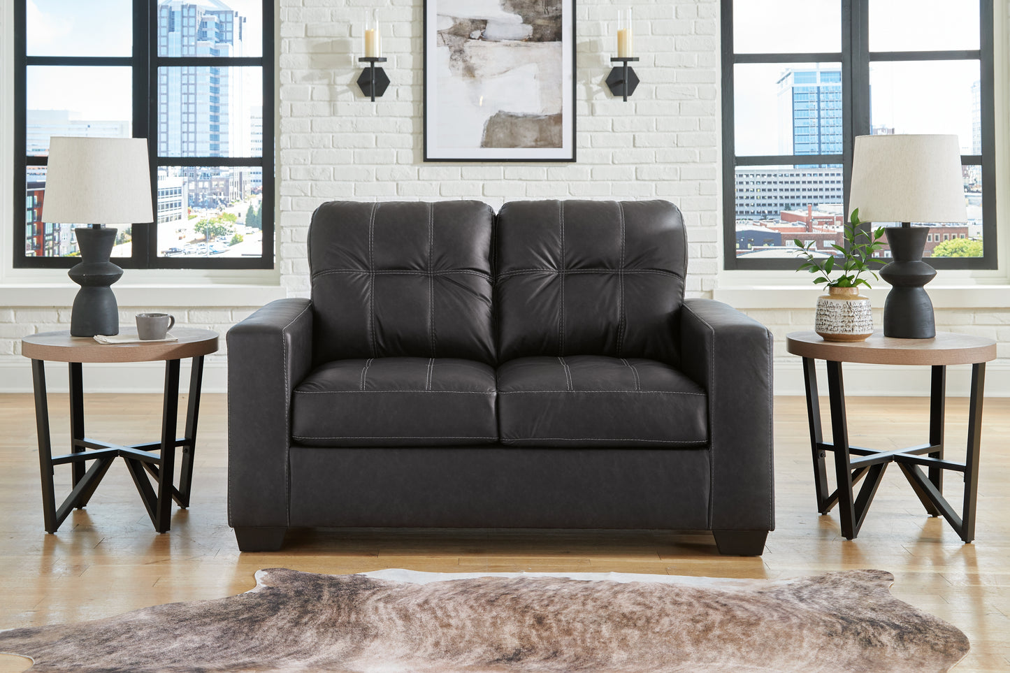 Cassel Furniture Outlet - Ashley Furniture - Barlin Mills Living Room - Loveseat / Carbon - 1700435