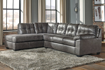 Cassel Furniture Outlet - Ashley Furniture - Fallston Sectional - RAF 2-Piece Sectional with Chaise / Slate - 17221S1