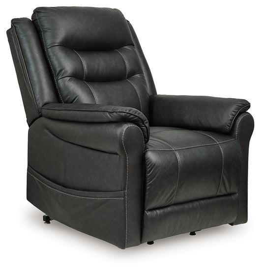 Cassel Furniture Outlet - Ashley Furniture - Oatman Living Room - Power Lift Recliner / Carbon - 1800512