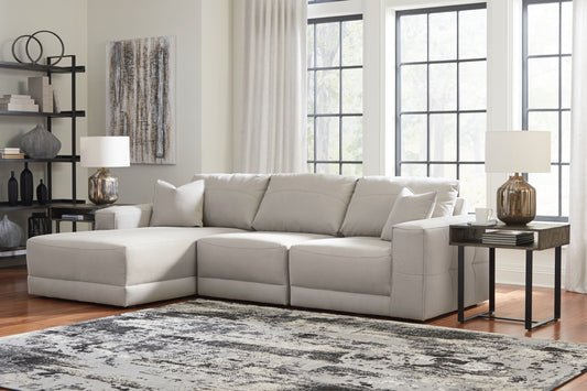 Cassel Furniture Outlet - Ashley Furniture - Next-Gen Gaucho Sectional - RAF 2-Piece Sectional Loveseat / Gray - 18304S3