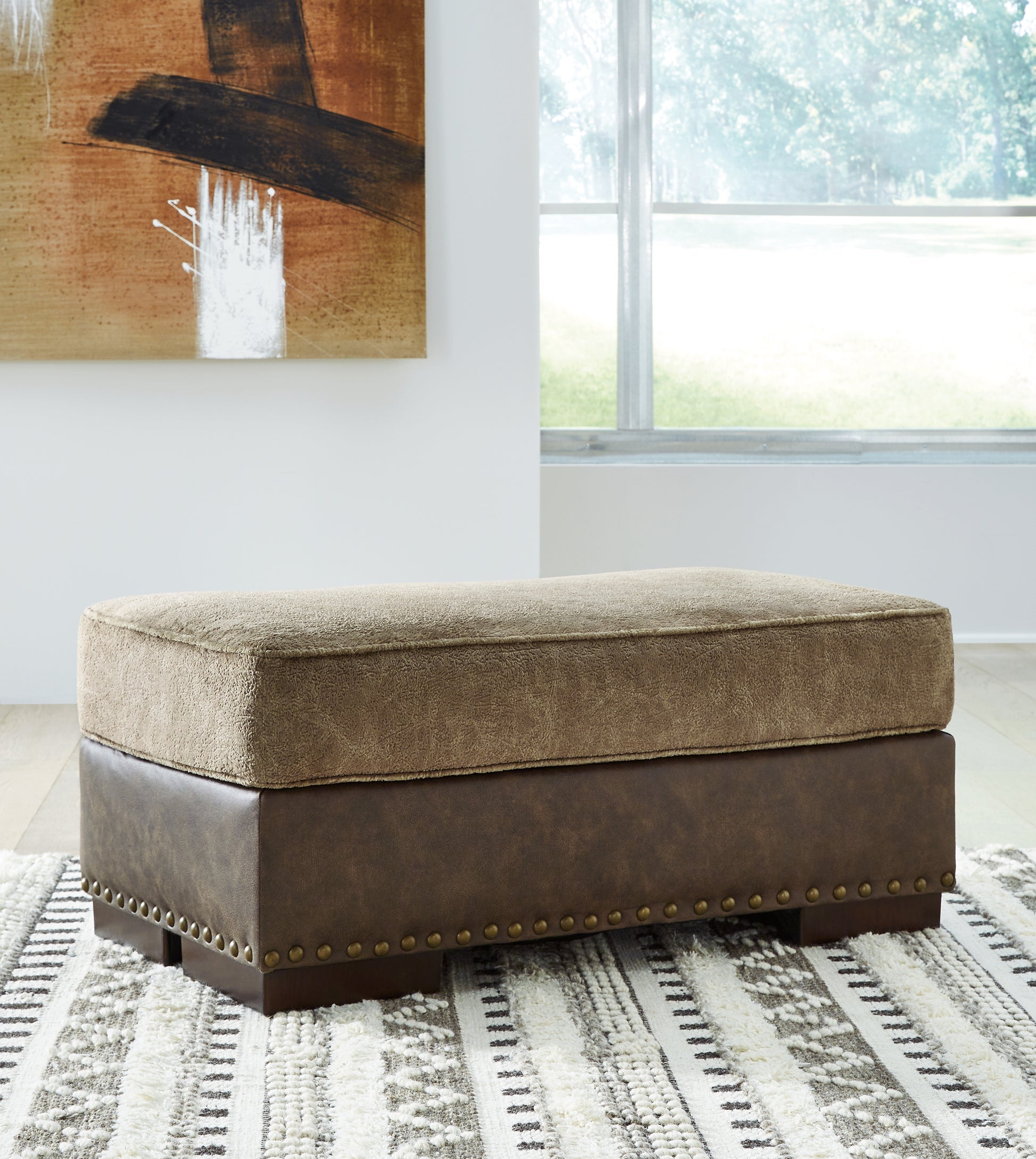 Cassel Furniture Outlet - Ashley Furniture - Alesbury Living Room - Ottoman / Chocolate - 1870414