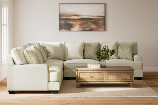 Cassel Furniture Outlet - Ashley Furniture - Rawcliffe Sectional - LAF 3-Piece Sectional / Parchment - 19604S1
