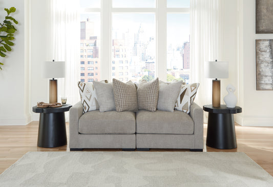 Cassel Furniture Outlet - Ashley Furniture - Aslan Court Sectional - RAF 6-Piece Sectional with Chaise / Flax - 20305S8