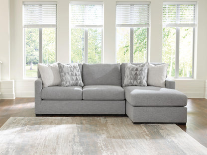 Cassel Furniture Outlet - Ashley Furniture - UrbanCrest Sectional - LAF 2-Piece Sectional with Chaise / Pewter - PC20804S3
