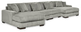 4-Piece Sectional with Double Chaise