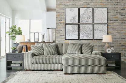 Cassel Furniture Outlet - Ashley Furniture - Lindyn Sectional - RAF 2-Piece Sectional with Chaise / Fog - 21105S4
