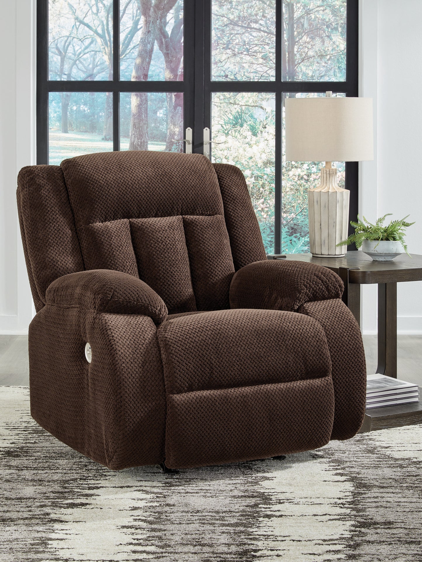 Cassel Furniture Outlet - Ashley Furniture - Observation Living Room - Power Rocker Recliner / Chocolate - PC2140698