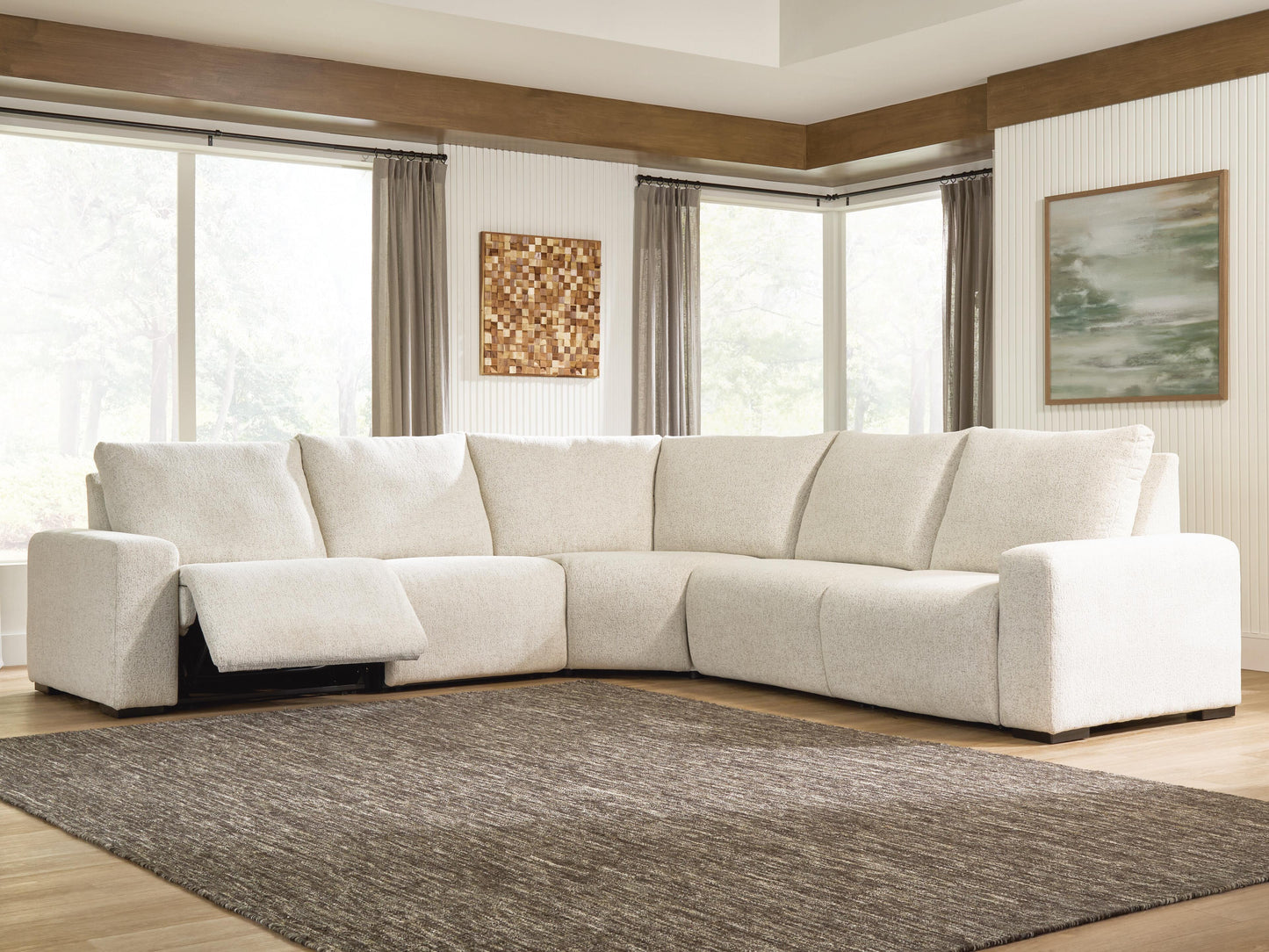 Cassel Furniture Outlet - Ashley Furniture - East Loft 5-Piece Power Reclining Sectional - 5-Piece Power Reclining Sectional - PC21607S3