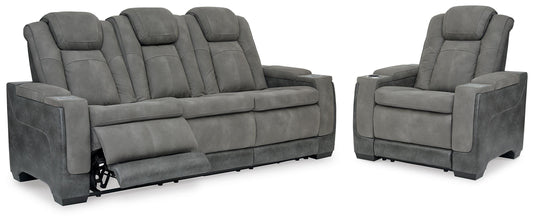 Cassel Furniture Outlet - Ashley Furniture - Next-Gen Durapella Power Reclining Sofa and Power Recliner - Power Reclining Sofa and Power Recliner - 22004U3