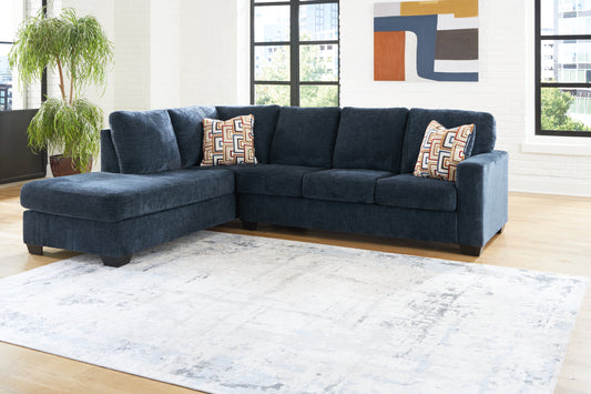 Cassel Furniture Outlet - Ashley Furniture - Aviemore Sectional - RAF 2-Piece Sectional with Chaise / Ink - 24303S1