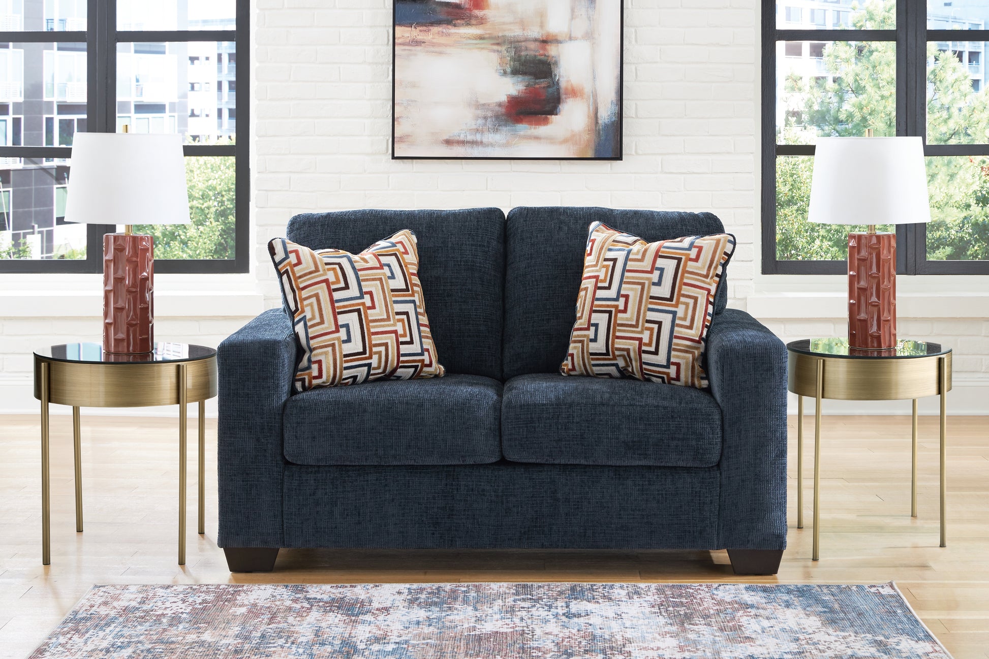 Cassel Furniture Outlet - Ashley Furniture - Aviemore Living Room - Queen Sofa Sleeper / Ink - 2430339