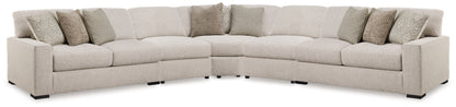 Cassel Furniture Outlet - Ashley Furniture - Ballyton Sectional - RAF 5-Piece Sectional / Sand - 25102S3