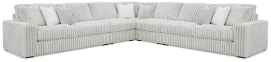 Cassel Furniture Outlet - Ashley Furniture - Stupendous Sectional - LAF 5-Piece Sectional with Chaise / Alloy - 25903S9