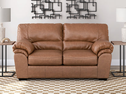 Cassel Furniture Outlet - Ashley Furniture - WillowBend Living Room - Loveseat / Caramel - PC2770435