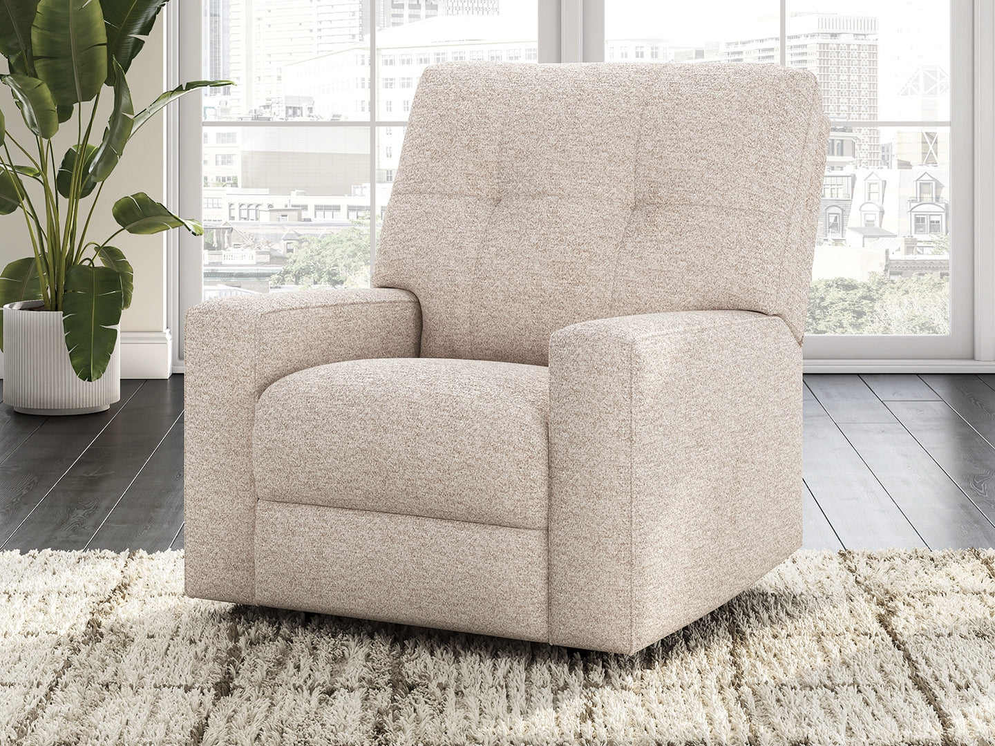 Cassel Furniture Outlet - Ashley Furniture - Larimer Living Room - Rocker Recliner / Stone - PC2920325