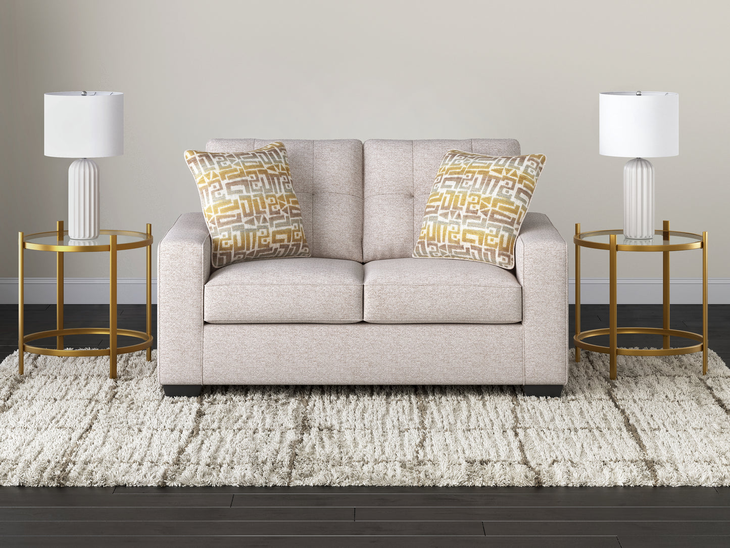 Cassel Furniture Outlet - Ashley Furniture - Larimer Living Room - Loveseat / Stone - PC2920335