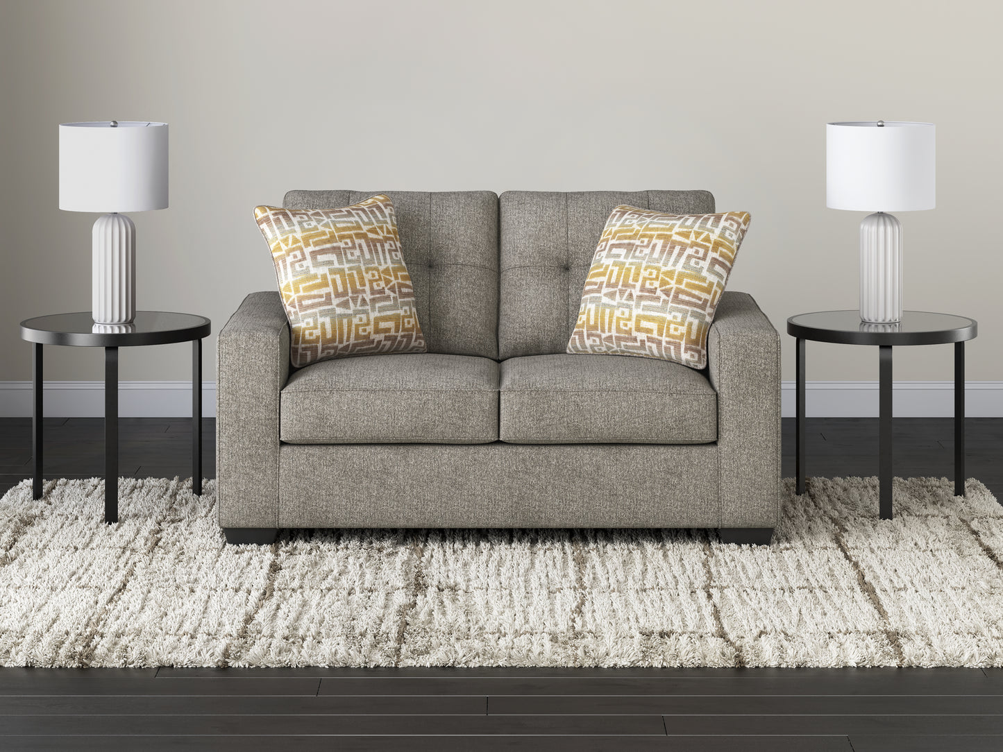 Cassel Furniture Outlet - Ashley Furniture - Larimer Living Room - Loveseat / Iron - PC2920435