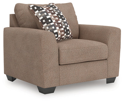 Cassel Furniture Outlet - Ashley Furniture - Triston-Peaks Living Room - Chair and a Half / Suede - 3020423
