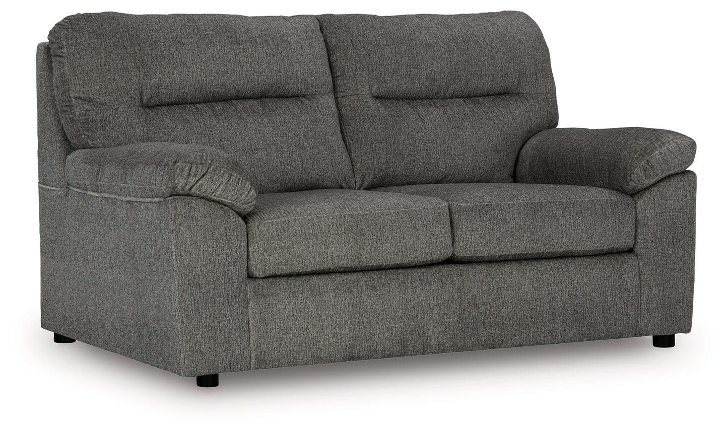 Cassel Furniture Outlet - Ashley Furniture - Bindura Living Room - Loveseat / Mineral - 3030535