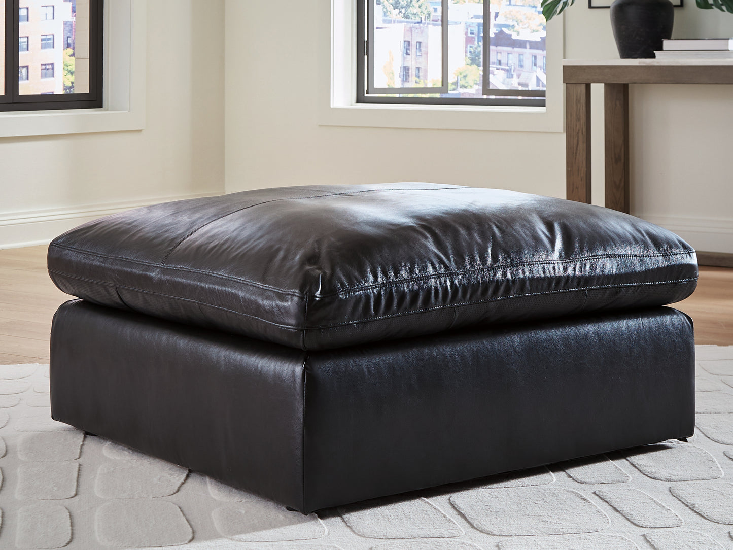 Cassel Furniture Outlet - Ashley Furniture - Emilia Sectional - Oversized Accent Ottoman / Black - 3090208